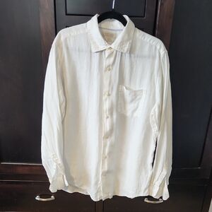 Banana Republic Cream Button Down Shirt